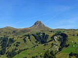 The Damülser Mittagsspitze mountain top (2,095 m)