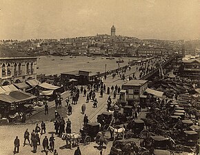 Le pont de Galata, à la fin du XIXe siècle.