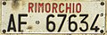 trailer plate