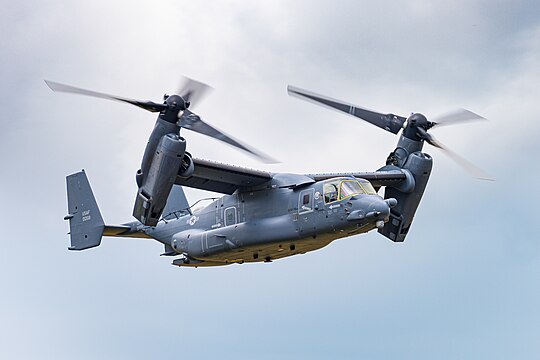 Bell-Boeing CV-22B Osprey of the United States Air Force (reg. 11-0058) at the Royal International Air Tattoo 2023.