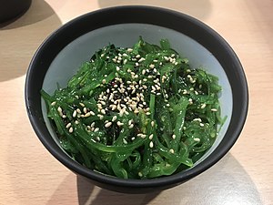 Japanese goma wakame (seaweed and sesame salad)