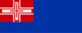 War Ensign of the Kingdom of Sardinia (1816–1848) aspect ratio 31:76