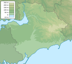 Zaporizhzhia is located in Zaporizhzhia Oblast