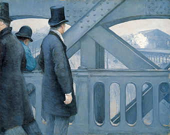 Gustave Caillebotte, Sur le pont de l’Europe, 1876-1877.