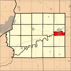 Location in Whiteside County