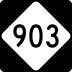 North Carolina Highway 903 marker