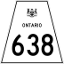 Highway 638 marker