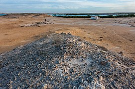 View of Al Khor Island from a hillock.