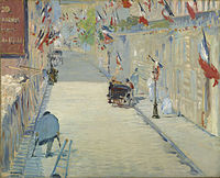 Édouard Manet, The Rue Mosnier with Flags, 1878