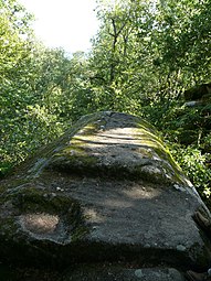 Pierre n° 3 taillée en table.