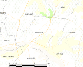 Mapa obce Nonaville