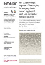 Thumbnail for File:Fine-scale movement responses of free-ranging harbour porpoises to capture, tagging and short-term noise pulses from a single airgun.pdf