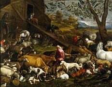 El arca de Noé, de Jacopo Bassano, 1570.