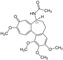 Structuurformule van colchicine