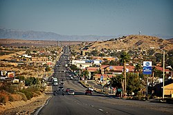 Twentynine Palms looking east on Highway 62