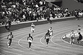 Semifinal de 400m de los Juegos Olímpicos de México 1968.