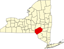 Map of New York highlighting Delaware County.svg