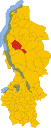 Location in the province of Lecco