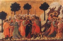 Đức Kitô bị bắt (1308–1311), tác phẩm của Duccio di Buoninsegna