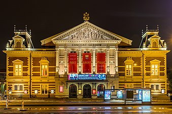 A Concertgebouw esti megvilágításban 2008-ban