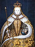 Dronning Elizabeth i kroningsantrekket.