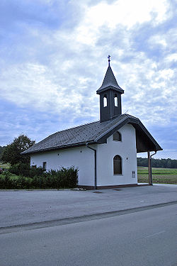 Alsócsalogány kápolnája.