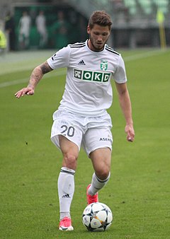 Luboš Tusjak při domácím zápase v dresu MFK Karviná prosti 1. FC Slovácko (2018)