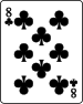 8 of clubs