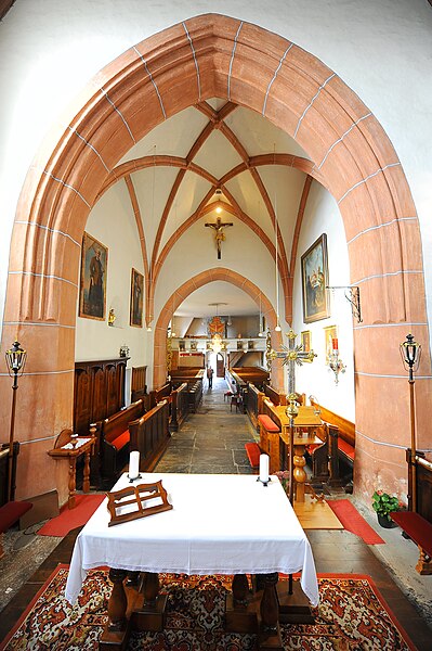 File:Preitenegg Pfarrkirche hl. Nikolaus Chorturmquadrat Parallelrippengewoelbe 23102010 168.jpg