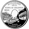 Image 40Missouri State quarter featuring the Lewis and Clark Expedition (from Missouri)