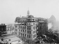 Reconstruction de l'hôtel de ville, 15 novembre 1923