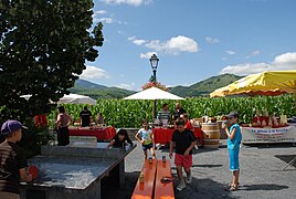 Fête du gâteau à la broche sur la place