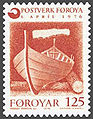 Ø 15: The traditional Faroese boat was means of postal transport between the islands.