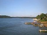 Der Fluss Oyapock bildet die Grenze zu Brasilien