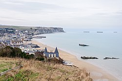 Artificial port at Arromanches-les-Bains