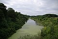 Der Masurische Kanal unterhalb der Schleuse Sandhof (polnisch Śluza Piaski)