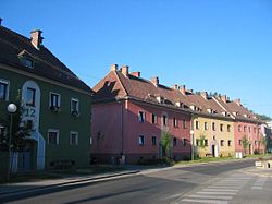 Prežihova ulice v Ravne na Koroškem