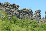 Teufelsmauer, som börjar vid Blankenburg