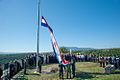 Image 63Croatian soldiers raising the flag on the Knin fortress at a commemoration of the Operation Storm, the Croatian military action which liberated occupied Croatian territories in 1995 (from Croatia)