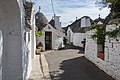 Une impasse à Alberobello (Italie).