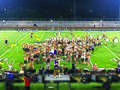 Blue Stars Drum and Bugle Corps forming a star in 2024.