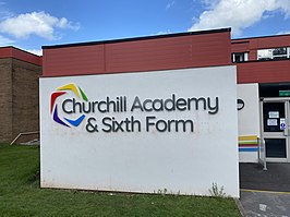 Exterior shot of Churchill Academy & Sixth Form