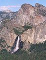 Closeup of Bridalveil Fall seen from Tunnel View