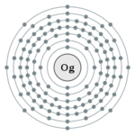 Oganesson (Tidigare kallad Ununoctium) som har atomnummer 118