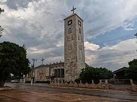 Paróquia Bom Jesus no centro da cidade.