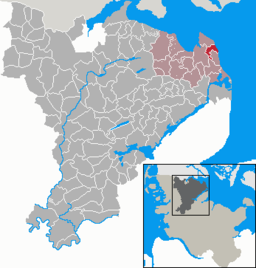 Läget för kommunen Pommerby i Kreis Schleswig-Flensburg