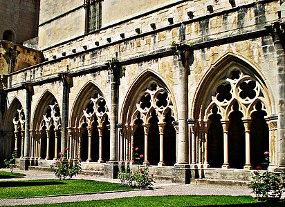 Cloister of Poblet Monastery, Spain (founded 1153)