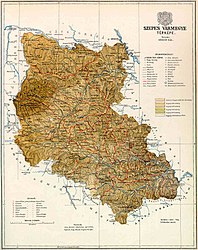 Comitato di Szepes – Mappa