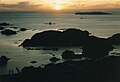 Sunset on the 99 Islands off the shore of Sasebo / 九十九島の夕陽