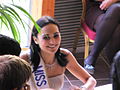 Valérie Bègue (Miss France 2008) le 13 janvier 2008 à Pau, dép. 64